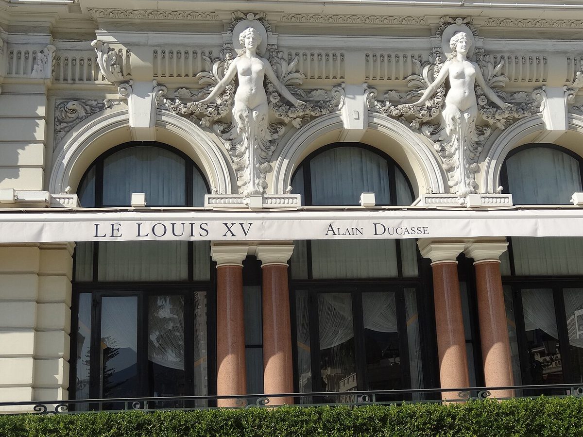 La façade du Louis XV-Alain Ducasse à l'Hôtel de Paris Monte-Carlo, en 2016