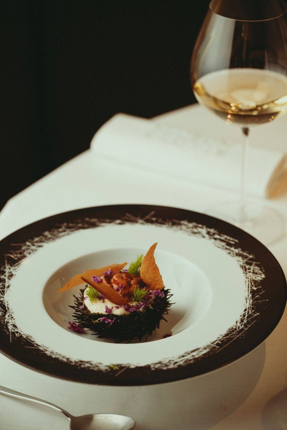 Une assiette dressée à la Maison Clovis, à Lyon