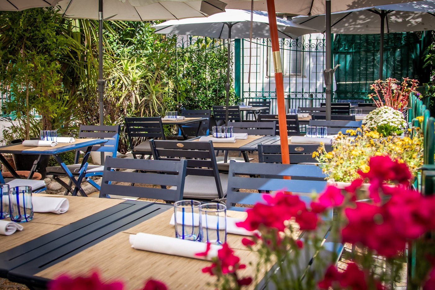 La terrasse du restaurant Keisuke Matsushima, rue de France à Nice