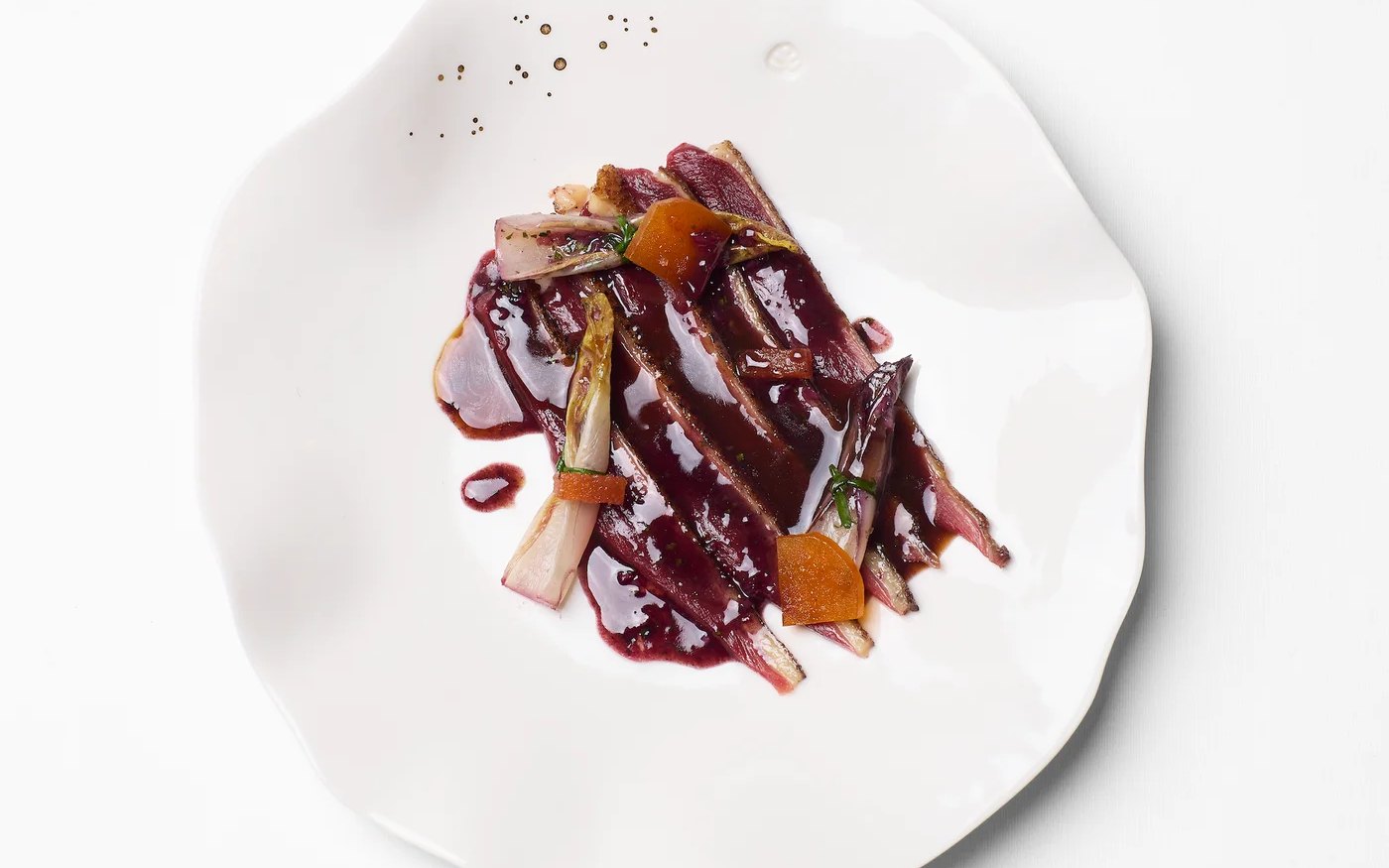 Une assiette de Maison Ruggieri, au Palais-Royal à Paris